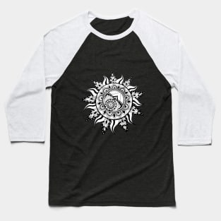 Floral Mandala Baseball T-Shirt